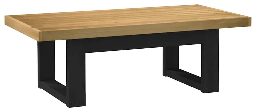 dohányzóasztal NOAIN U alakú lábak 120x60x40cm tömör fa fenyőfa