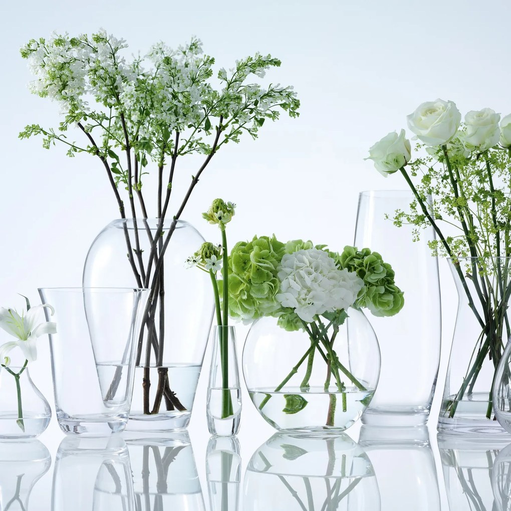 LSA International Flower Garden Posy üvegváza, 13cm, áttetsző, LSA, kézzel készített