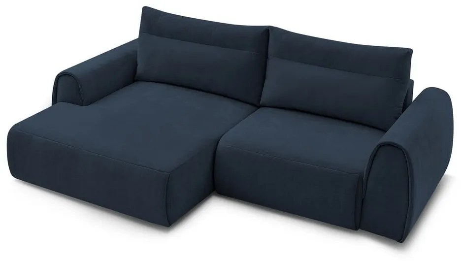 Sötétkék sarokkanapé Aden – Bobochic Paris