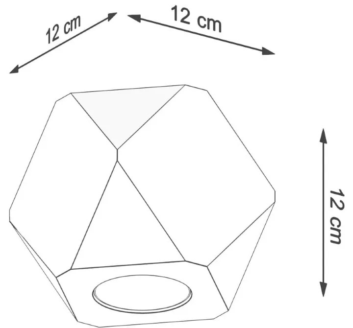 Natúr színű spotlámpa 12x12 cm Vige – Sollux