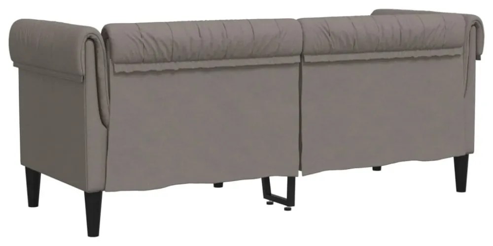 tópszínű 2 személyes szövet Chesterfield kanapé