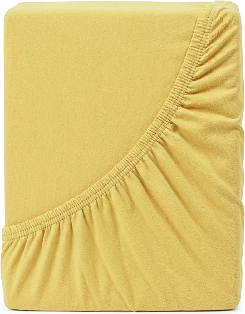 4Home IDEAL jersey lepedő sárga, 90–100 x 200 cm, 90–100 x 200 cm