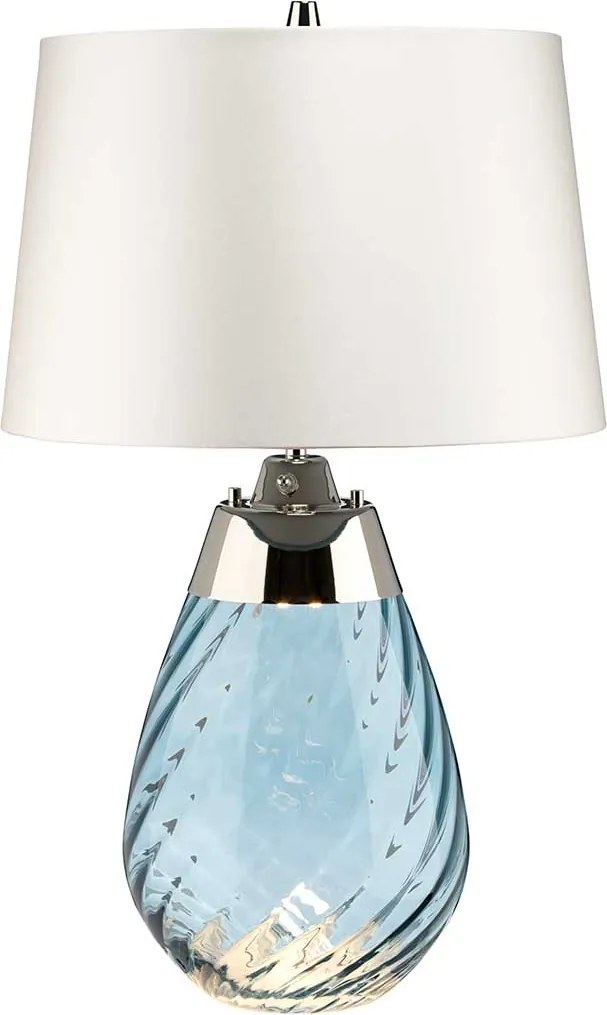 Elstead glamour modern asztali lámpa lena small fehér kék elslenatlsblueowss