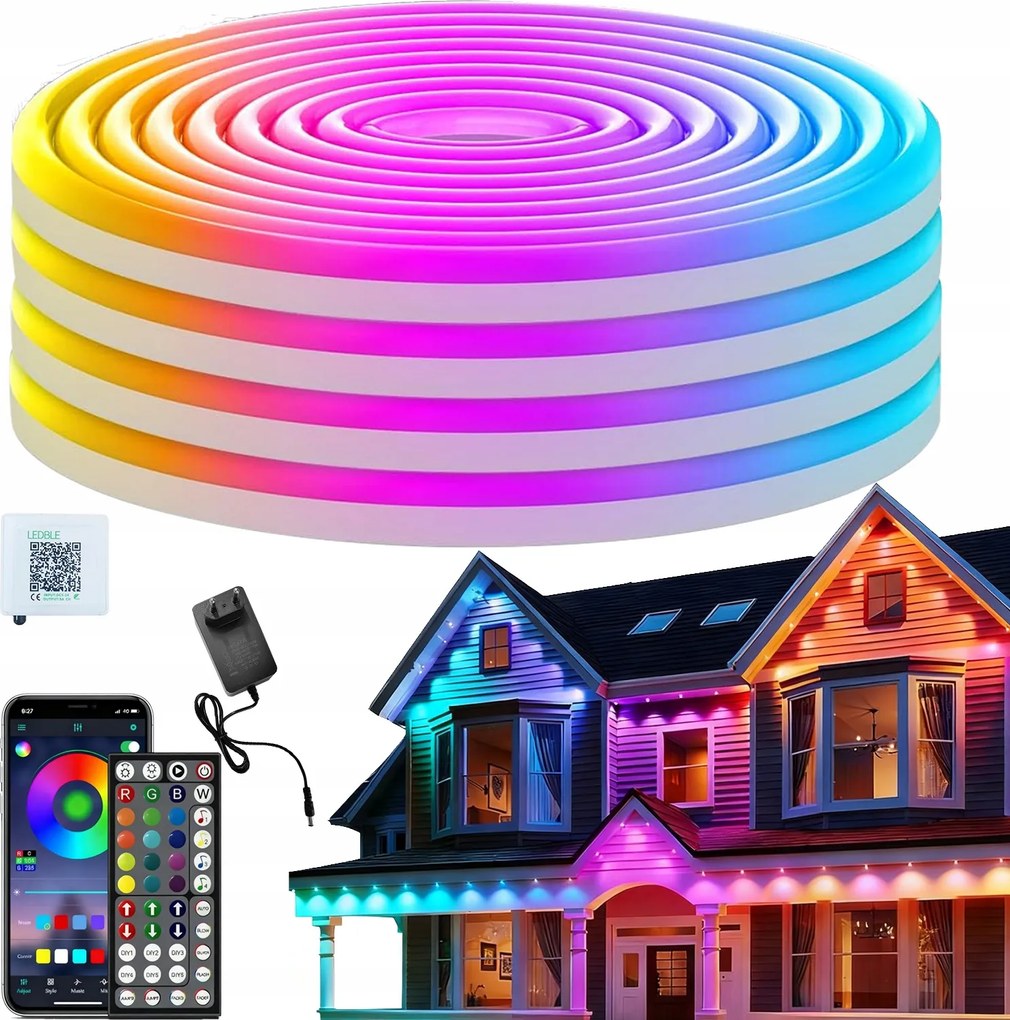 Rgb 5 Led szalag távirányítóhoz Ledy alkalmazások TV-hez Világítás Led szalag