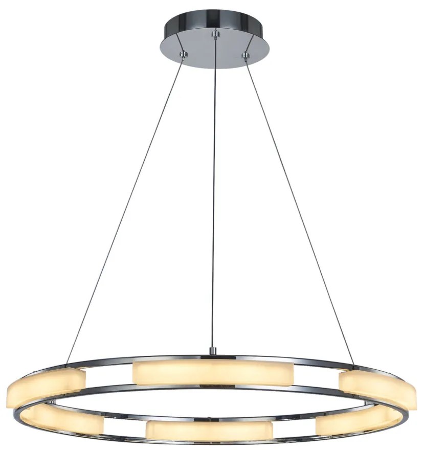 ITALUX MD17006017-6A THEODORE Modern Led Függesztett Lámpa Króm LED IP20