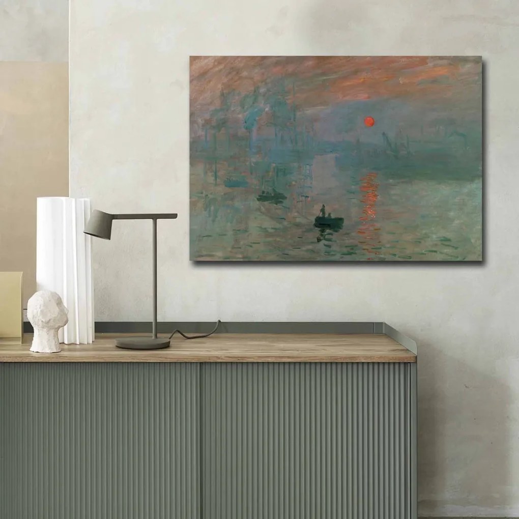 70100FAMOUSART-040 Monet velúr vászonkép, 70 x 100 cm