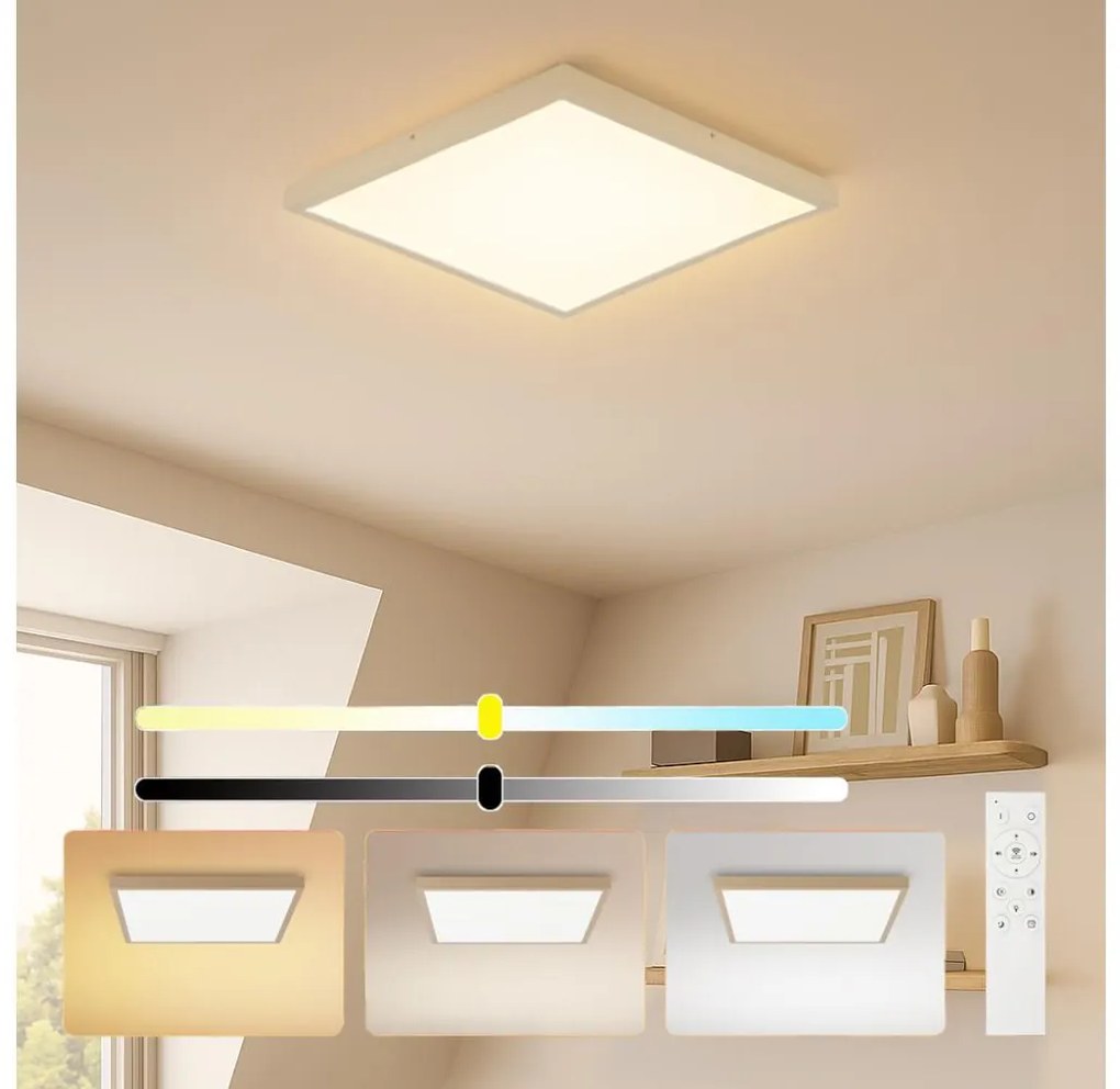 Brilagi - dimmelhető LED fürdőszobai világítótest FRAME SMART LED/50W/230V 60x60 IP44 + távirányító BRI341