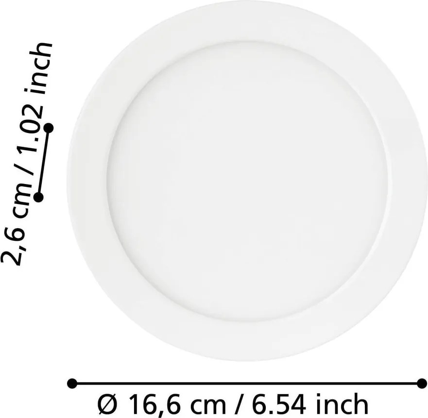 Fehér LED süllyesztett mennyezeti lámpa FUEVA 5 – EGLO