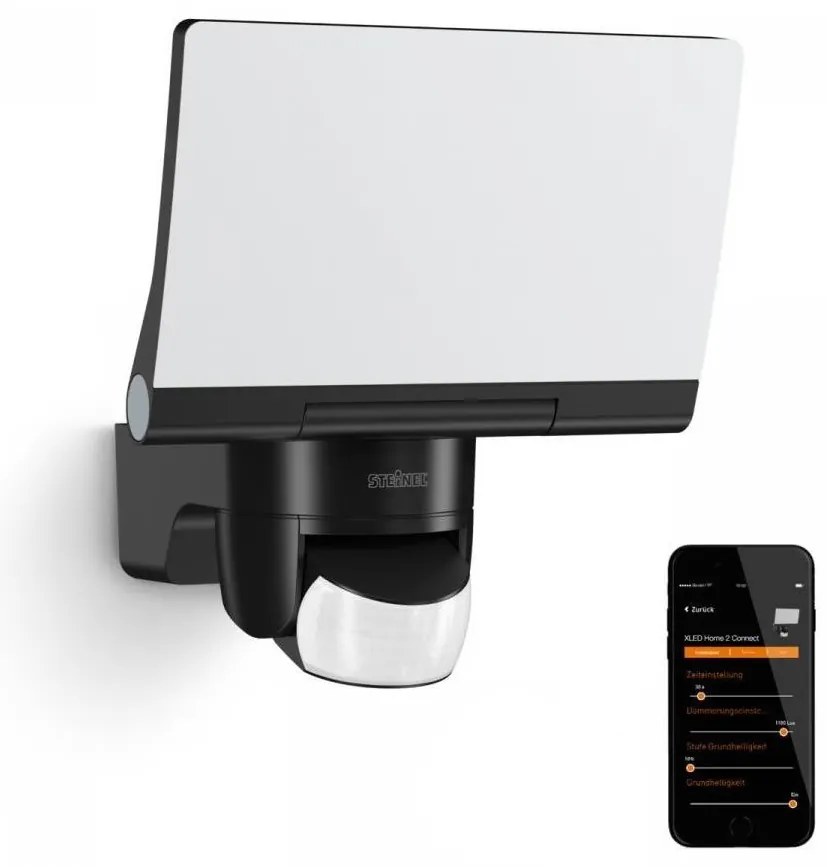 Steinel 065447 - LED Reflektor érzékelővel XLED HOME LED/13,5W/230V IP44 fekete