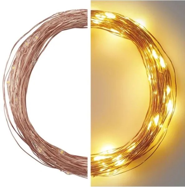 LED Karácsonyi kültéri lánc 100xLED/15m IP44 meleg fehér