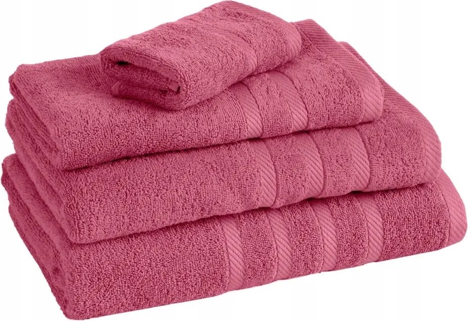 Milo pamut törölköző 70x140 Eurofirany sötét rózsaszín