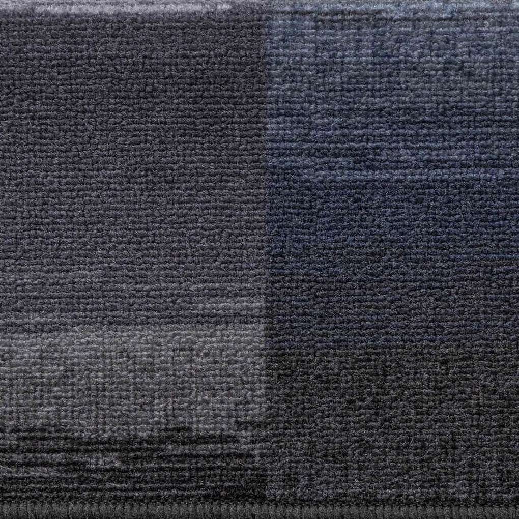 15 db fekete-szürke öntapadó lépcsőszőnyeg 65x21x4 cm