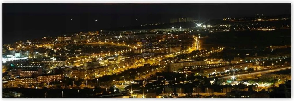 Poszterek 200x66 Tájkép éjszakai felvételen