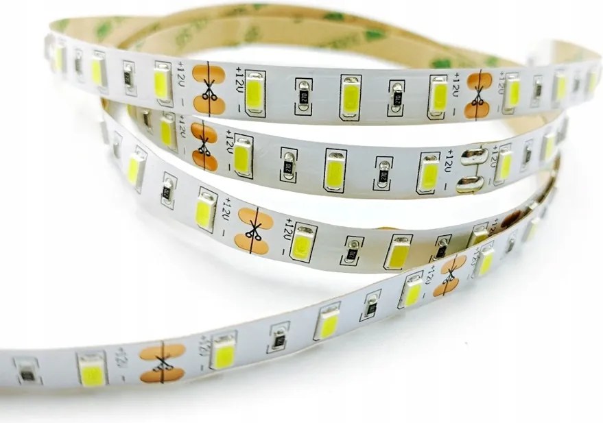 Led szalag 5730 12V 15W/m 6000K hideg fehér 60 LED/m IP20 2700 lm Szuper Fényes