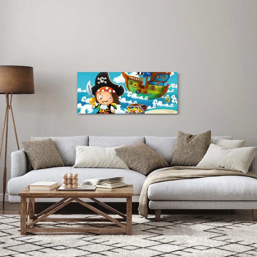 Kép - kalóz kincs (120x50 cm)