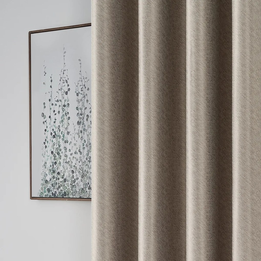 4Home Stripe sötétítő függöny bézs, 150 x 250 cm