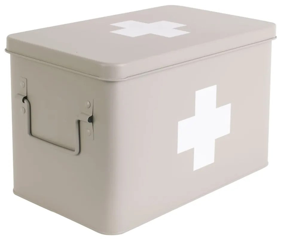 Medicine bézs fém gyógyszeres doboz, szélesség 31,5 cm - PT LIVING