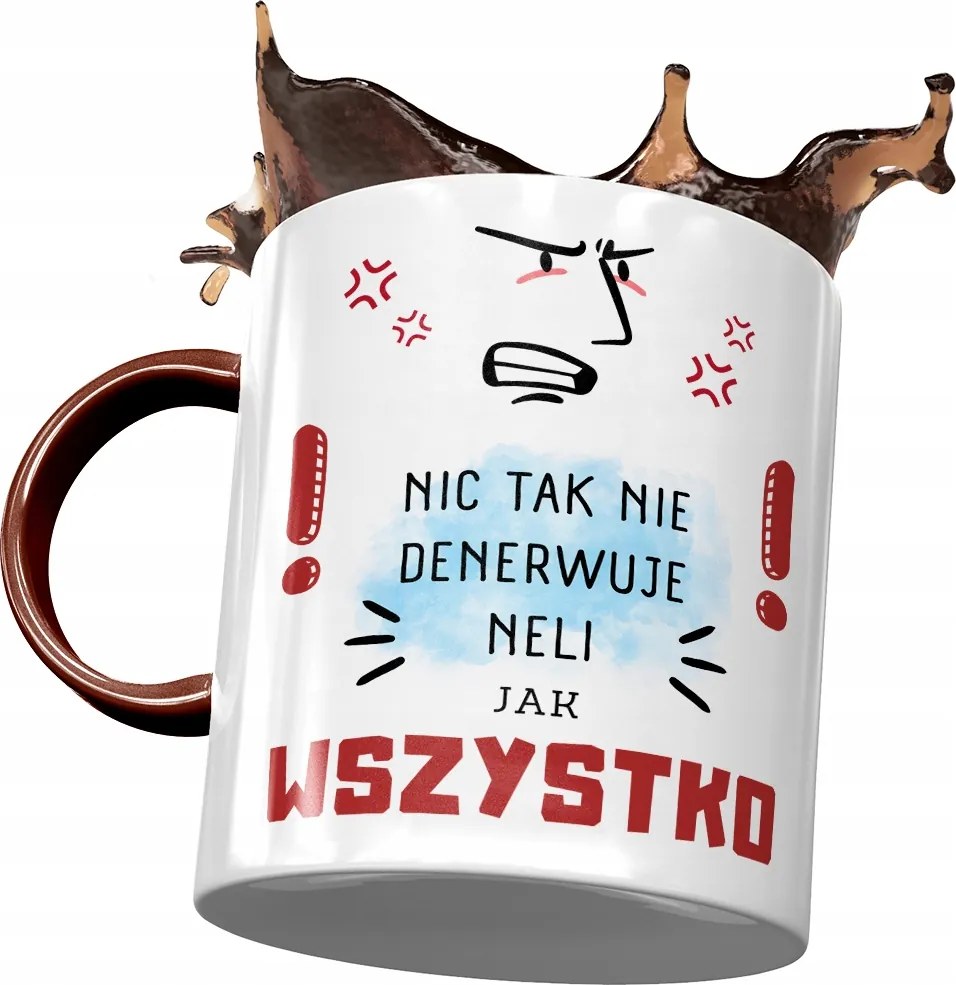 Bordó Bögre Neli Feleség Barátnő Ajándék Nyomtatott Fotóval