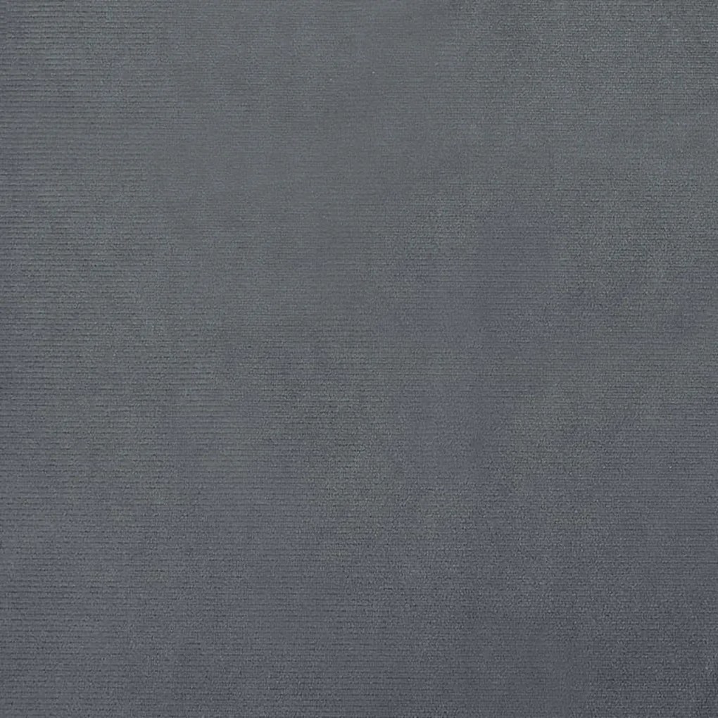 sötétszürke bársony gyerekkanapé 70 x 45 x 26 cm