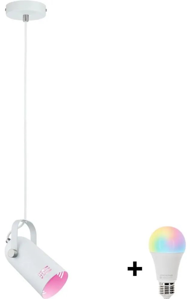 Paulmann 79767 - LED RGBW 1xE27/15W Kábeles függeszték LAVEA 230V fehér