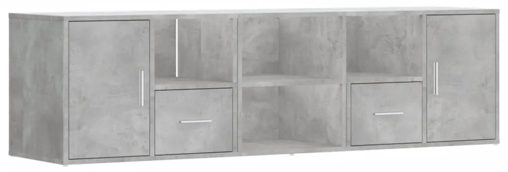 betonszürke szerelt fa sarokszekrény 160 x 40 x 45 cm