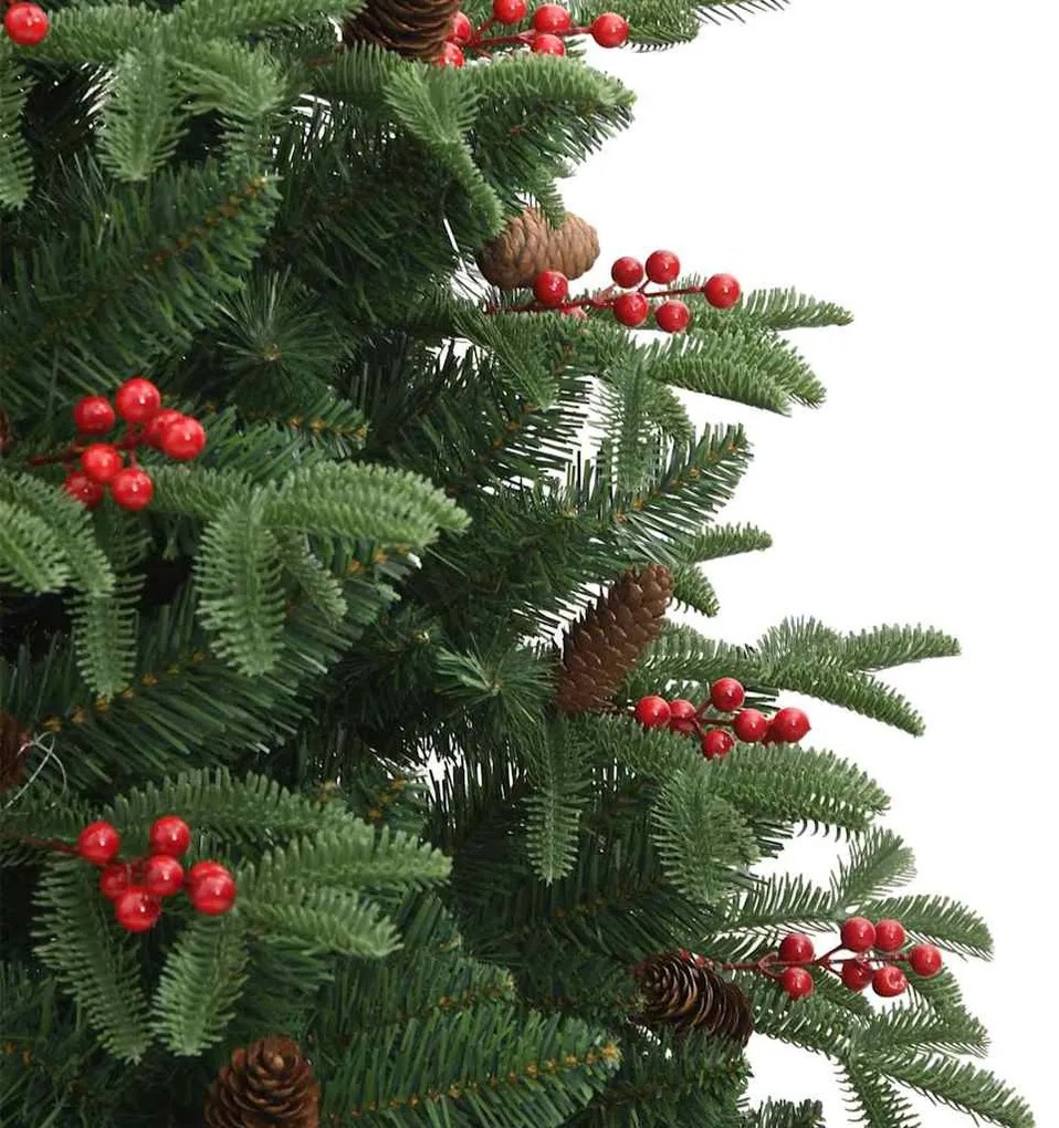 Mű karácsonyfa 300 LED-del Zöld 210 cm PVC és Fém és Műanyag