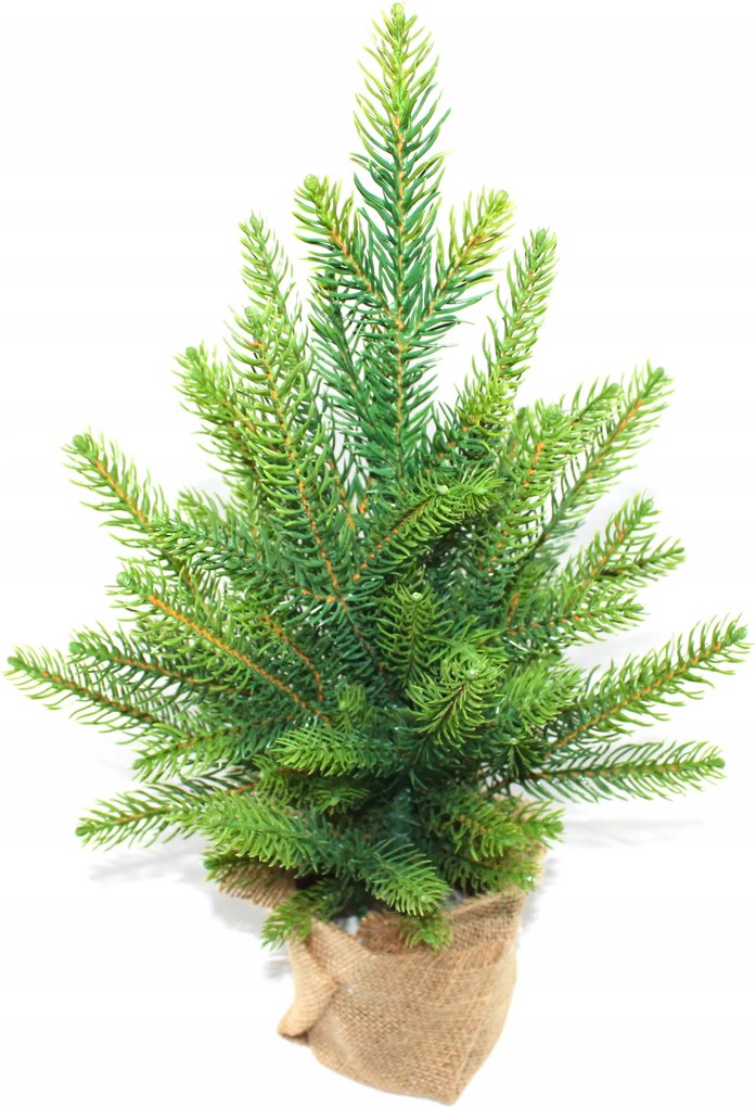 Mesterséges karácsonyfa, mint az élő lucfenyő Pe 100% juta