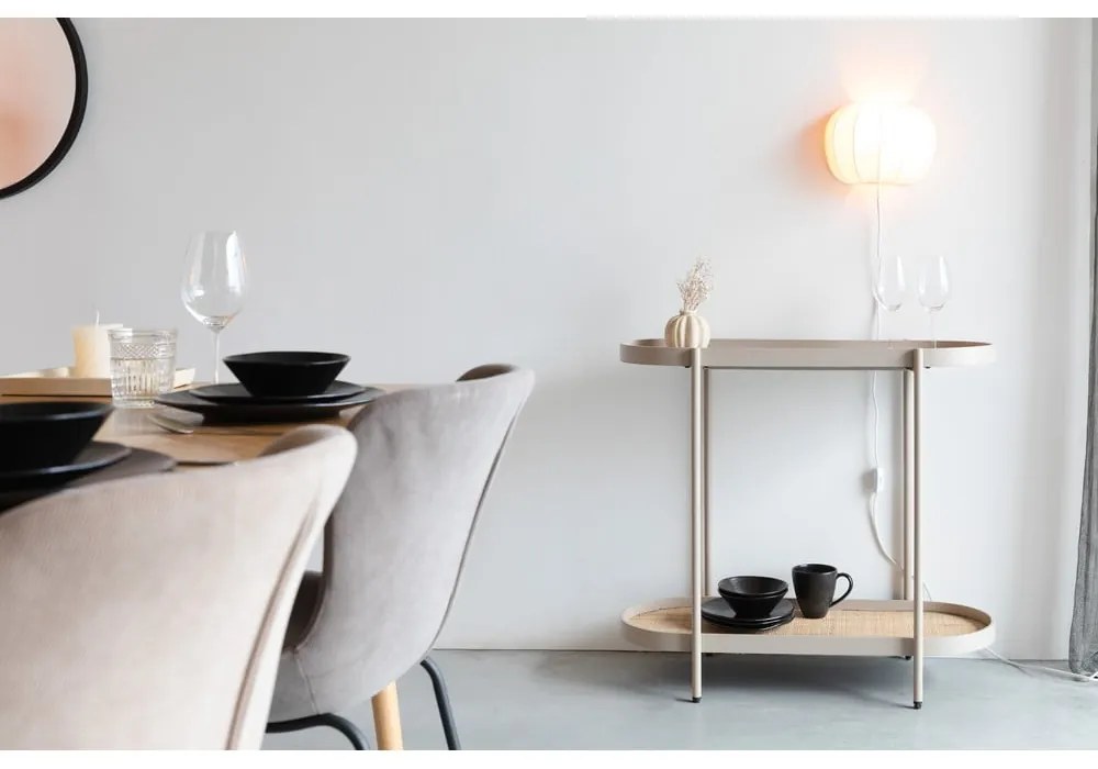 Bézs konzolasztal 39x85 cm Amaya – White Label