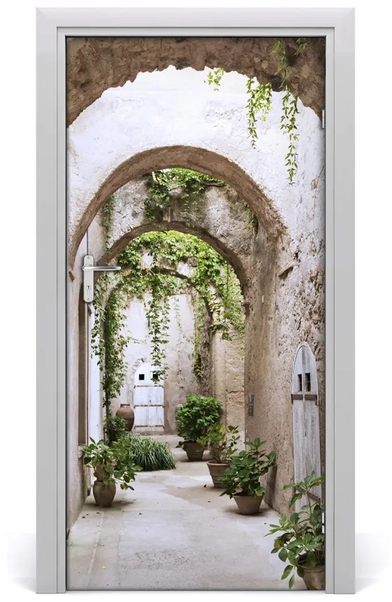 Ajtó tapéta Arcade a vár 75x205 cm