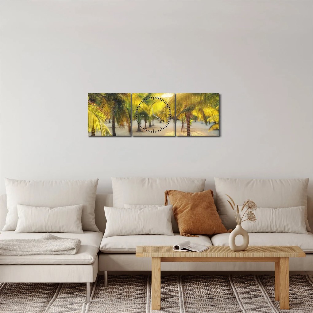 Kép - Nő a pálmafáknál (órával) (90x30 cm)