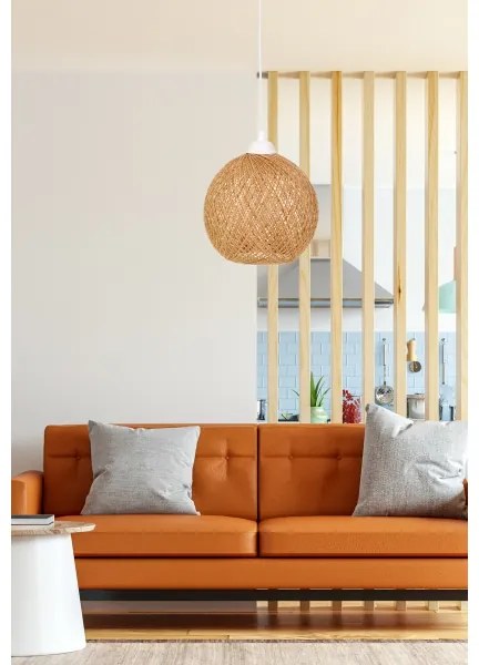 Csillár zsinóron JUTE 1xE27/60W/230V bézs