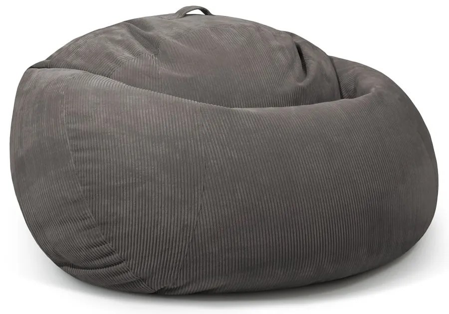 Kék kordbársony babzsákfotel Roll 190 – SLOWDOWN