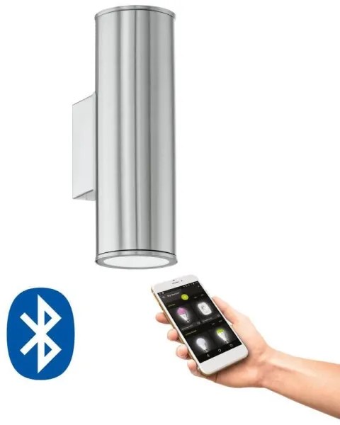 Eglo 33582 - RGBW LED kültéri dimmelhető lámpa RIGA 2xGU10/5W/230V IP44