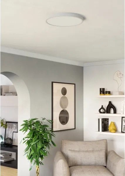 Eglo 901309-LED Mennyezeti lámpatest FUEVA LED/17W/230V 2700/4000/6500K átm.38,9 cm fehér