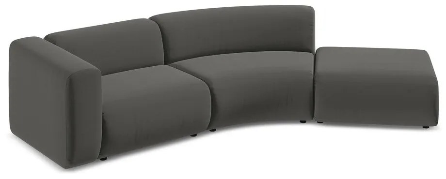 Szürke bársony heverő (jobb oldali) Ekahi – Makamii