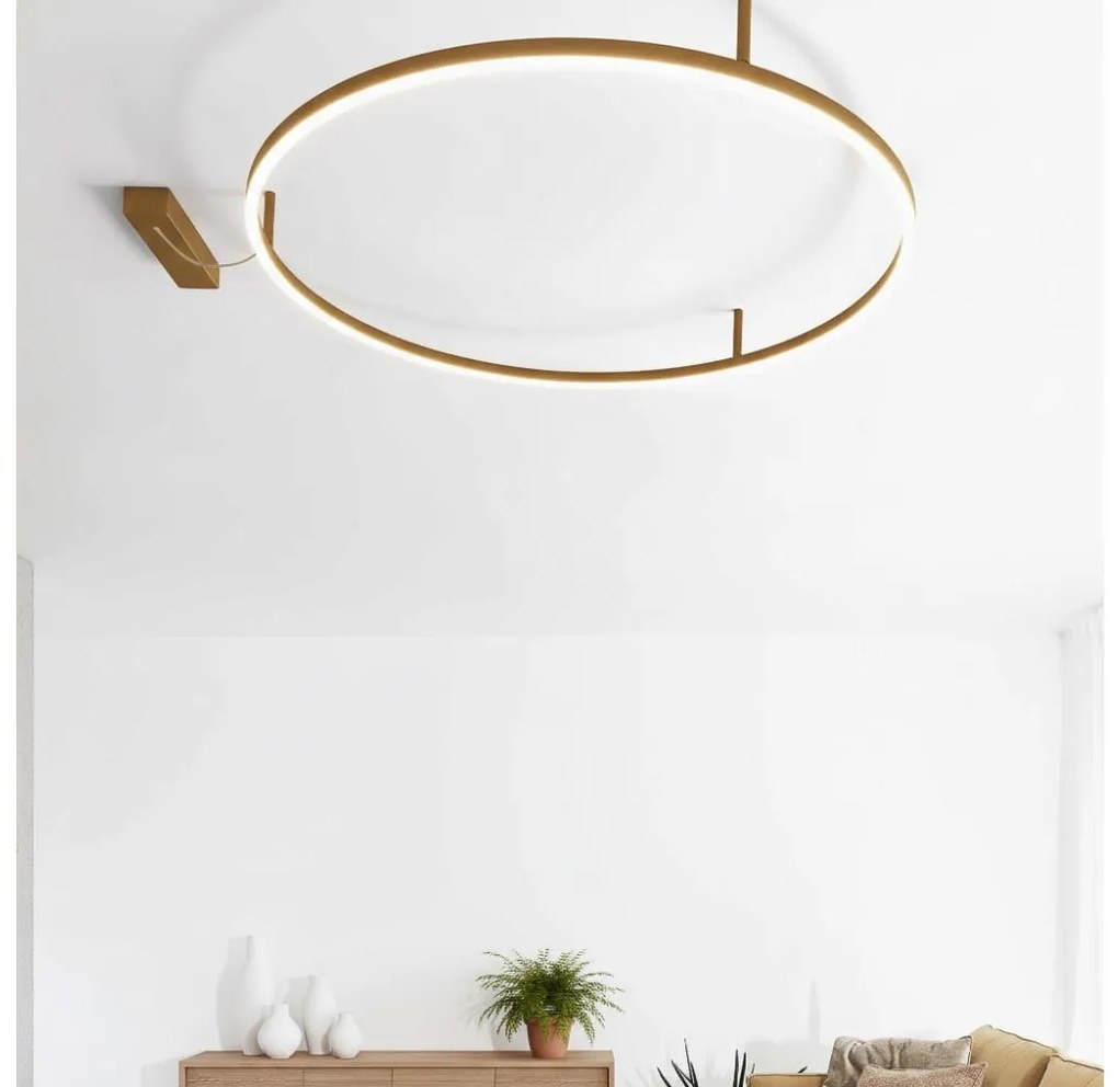 Ideal Lux - LED mennyezeti lámpa ORACLE SLIM LED/37W/230V 3000K Ø 70 cm aranyszínű