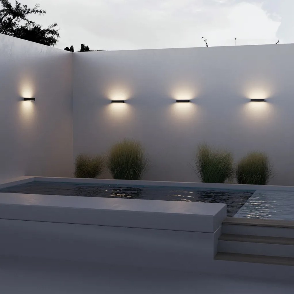 MAYTONI O428WL-L20GF3K LOT Modern Kültéri Fali Lámpa Grafit LED IP65