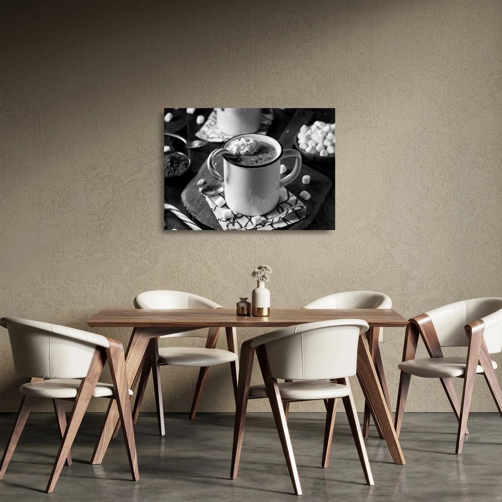Üveg kép - Karácsonyi forró csokoládé (70x50 cm)