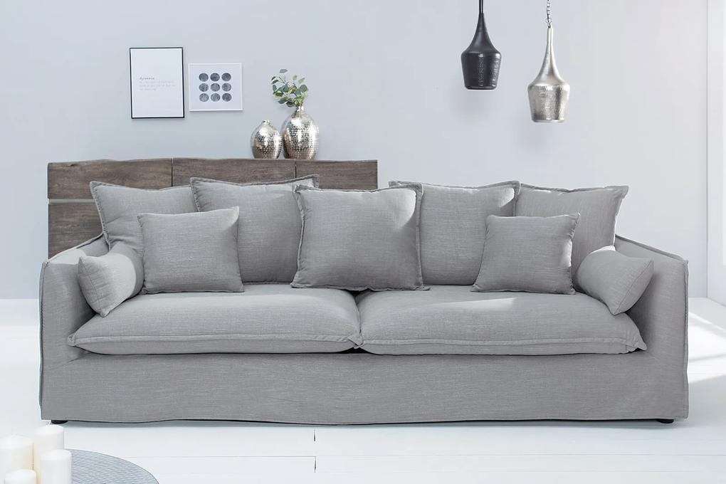 HEAVEN modern 3 személyes kanapé - szürke - 215cm