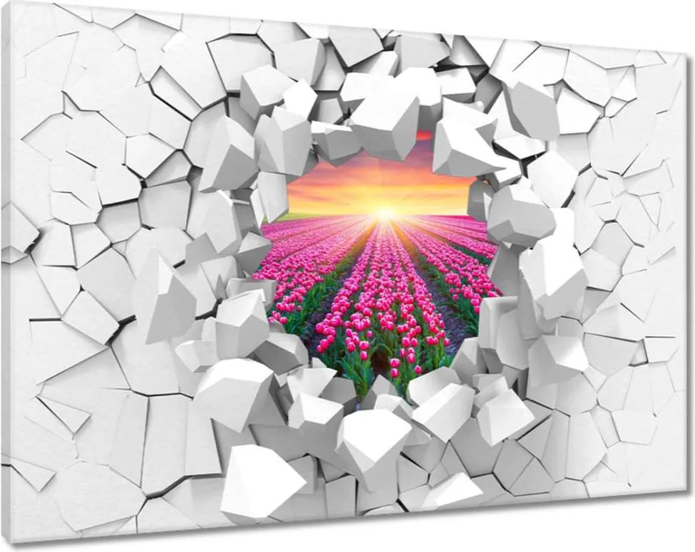 Vászonkép 120x80 Tulipánok tengere Virágok