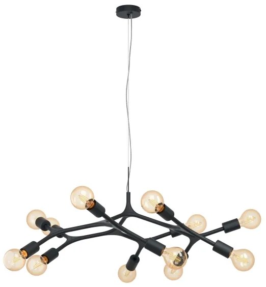 Eglo 98347 - Csillár zsinóron BOCADELLA 12xE27/60W/230V