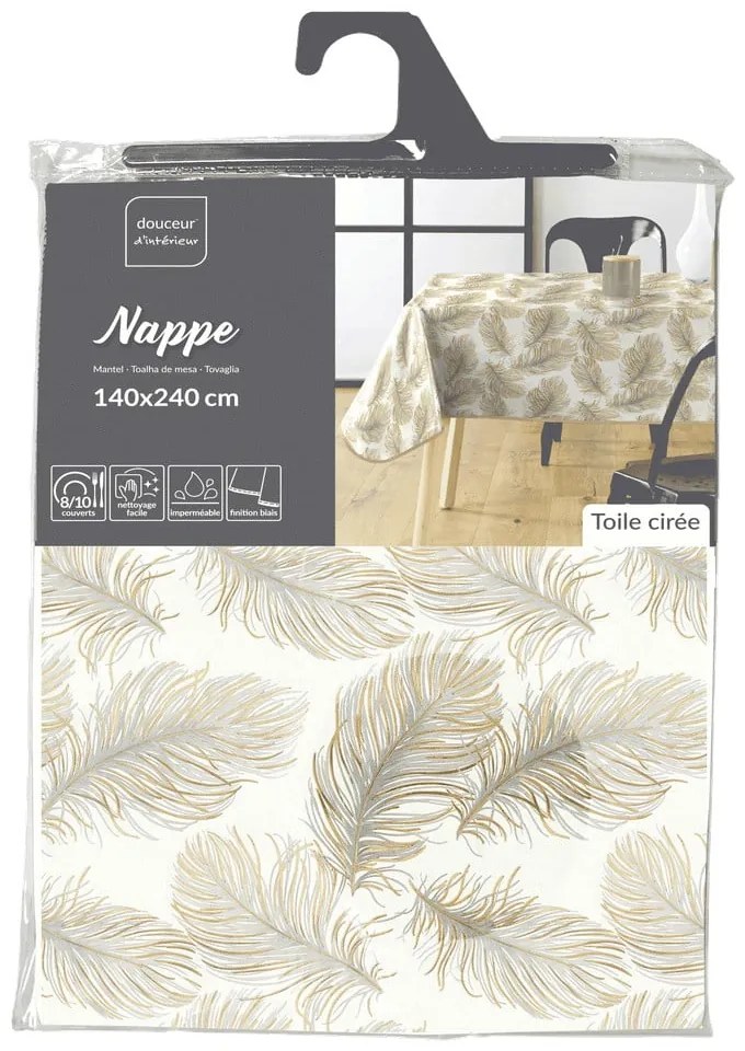 Lemosható asztalterítő 140x240 cm Plumina – douceur d'intérieur