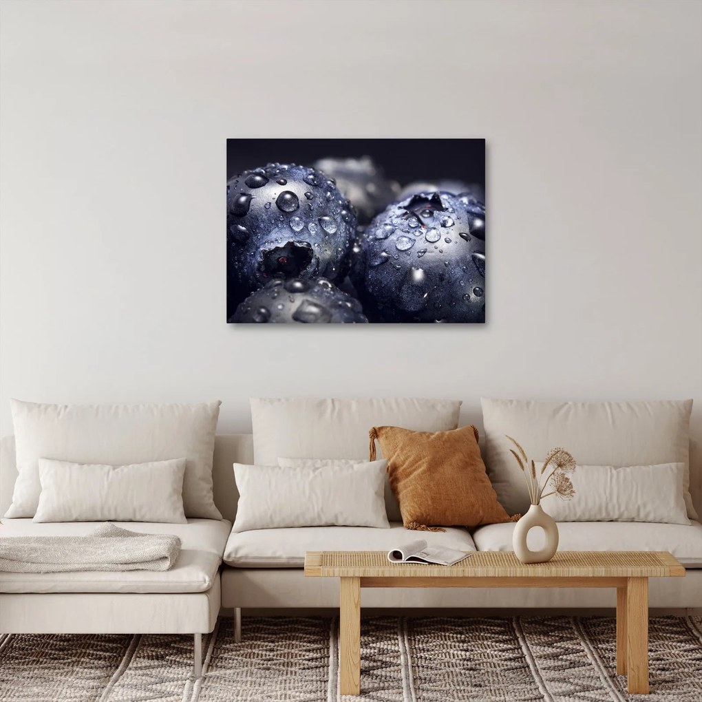 Vízcseppekkel ellátott gyümölcs képe (70x50 cm)