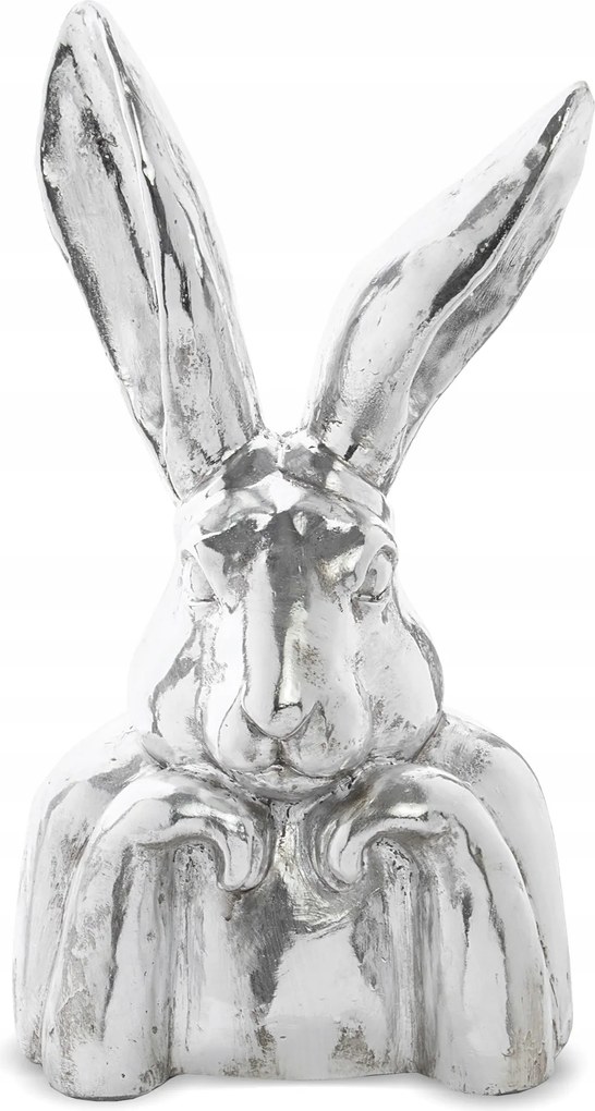 Húsvéti nyuszi figura nyuszi ezüst fej