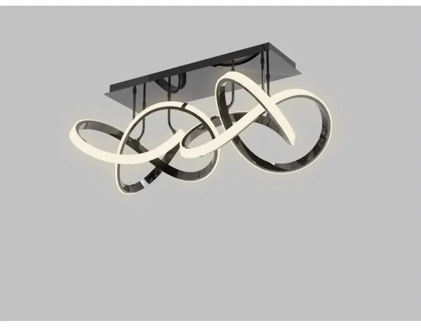 Wofi 9134-205 - LED állítható mennyezeti lámpa INDIGO LED/64W/230V fekete/krom