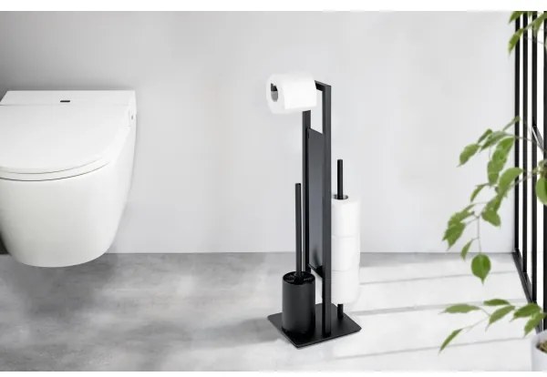 WENKO 23708100 - RIVALTA WC-kefe 18x70 cm fekete