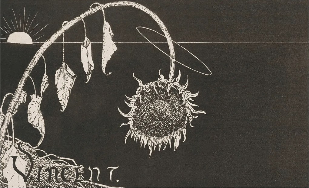 Modern fotótapéta Flizelina a falra Nosztalgikus napraforgó 416x254