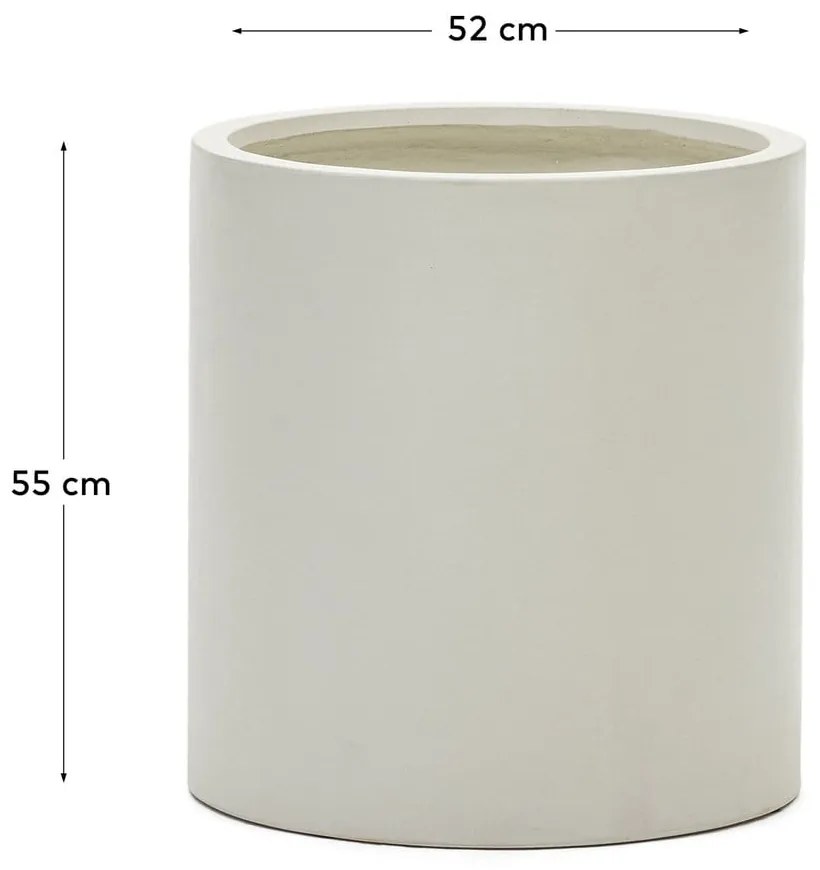 Cement virágcserép ø 52 cm Aiguablava – Kave Home