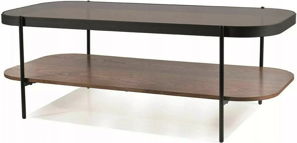 Prima dohányzóasztal A borostyán/dió 120x58cm Sig