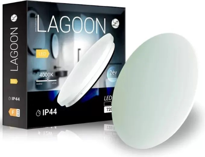 Lagoon 72 W-os ø600 mm kerek natúr fehér mennyezeti lámpa IP44-es védettségű